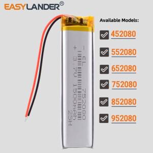 452080 3.7V 1500mAh 리튬 폴리머 리포 충전식 배터리