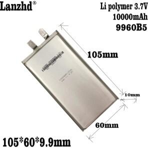 리튬 폴리머 LiPo 셀 Colorfly c10 전자 책 파워 뱅크 태블릿 PC DVD 10000mA 3.7V 1060115 9960105 9960B5