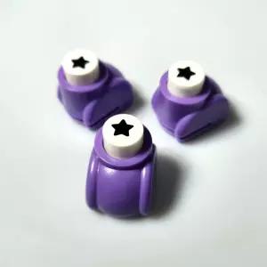 모양펀치 미니 별모양 종이 펀칭기 다이어리 꾸미기 수공예 학습용 문구 보라색