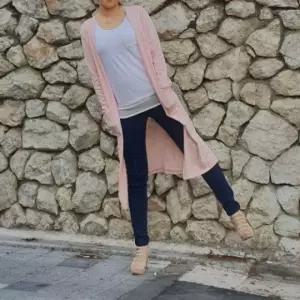 포켓 루즈핏 롱 니트 가디건 봄 가을 아우터 롱가디건 롱카디건 주머니 봄가을