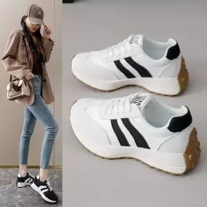 알마센 여자 쿠셔닝 배색 미끄럼방지 통굽 런닝화 스트랩 러닝화 가벼운 ADOR1