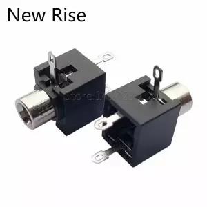 호환  헤드폰 잭 소켓 암 오디오 커넥터 너트 없는 3 핀 DIP 모노 채널 PJ-301 3.5mm 10 개