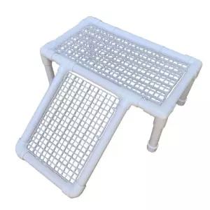 간이 파이프 육지 일광욕 회색 사다리 건조대 수족관 계단 거북이계단