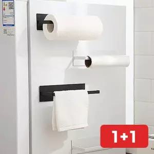 키친타올 걸이 자석 부착 냉장고 벽 거치대 주방 랙 페이퍼