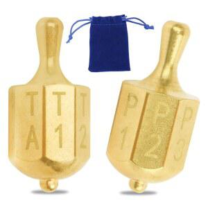 푸에쿨 풋 앤 테이크 게임 스피너 - 솔리드 브라스