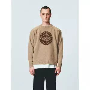 팬암 램스울 라운드넥 스웨터 니트 베이지 PODCKS31100BE