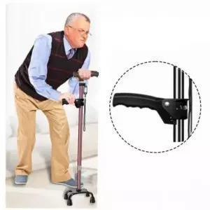 이중 어르신 지팡이 휴대용 보조 경량 접이식 손잡이 안전