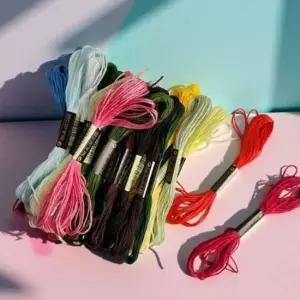 다채로운 십자수 실 세트 컬러실 십자수 실 50색 수놓기실 50