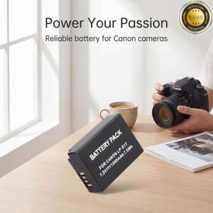 LP-E17 LP 배터리 1040mAh (캐논 EOS RP 200D M3 M5 M6 T6i Kiss X8i 카메라용)