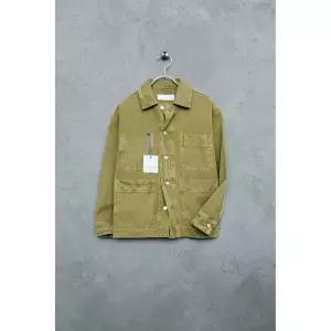 국내배송 ZARA 자라 주니어 키즈 STORIESZ 가먼트 다이 캔버스 오버셔츠 초록 7446388500 1894269