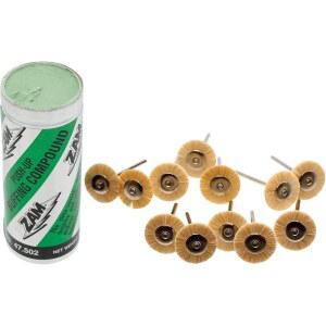 보석 제작 도구용 연마 휠 브러시 12개가 포함된 킹 4온스 튜브의 잠 버핑 컴파운드 찾기