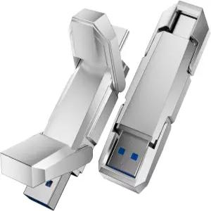 Orlian 64GB 외장 휴대용 SSD USB 솔리드 스테이트 드라이브 최대 450MB/s 3.2세대 타입 C