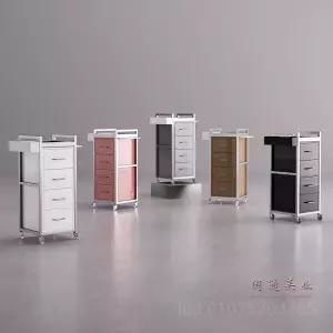 바퀴 카트 이동식 다용도 트레이 수납 수납함 주방 미용실