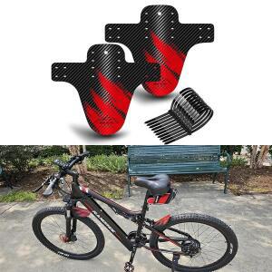 1PC 2025 업그레이드 카본 패턴 자전거 펜더 로드 산악 머드 가드 앞/뒤 바퀴 머드가드 초경량 MTB