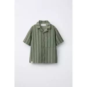 국내배송 ZARA 자라 주니어 키즈 러스틱 볼링 셔츠 스트라이프 3183401105 1894266