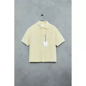 국내배송 ZARA 자라 주니어 키즈 STORIESZ 린넨코튼 가먼트 다이드 셔츠 노랑 7446616300 1894271