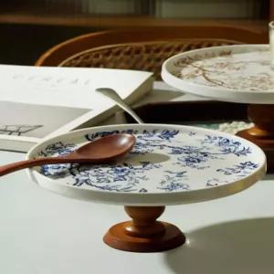 과일접시 디저트 트레이 전통스타일 촬영 카페 플레이팅 우아한