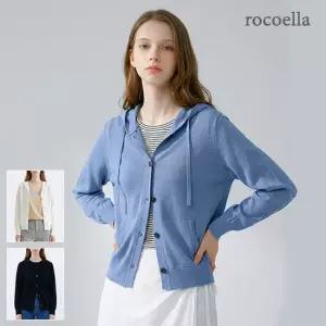 로코엘라 베럴 시스루 여성 후드 가디건