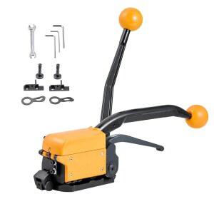 VEVOR 밴딩 스트랩 키트, 폭 조절이 가능한 헤비 듀티 A3 스틸 씰러 도구, 창고, 운송, 산업 번들링, 가정용 수동 금속 팔레트 포장 키트