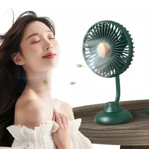 탁상 소형 USB 충전식 선풍기 사무실 책상 침실 개인 냉방 휴대 가능 여름용품