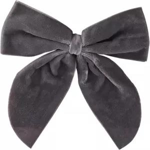 산타 바바라 디자인 스튜디오 냅킨 링 고급 벨벳 넥타이 린넨 4개 세트 차콜