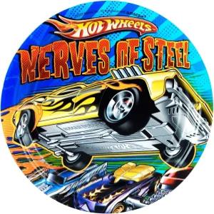 암스캔 핫 휠 스피드 시티 7인치 종이 접시 8개 수