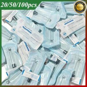 2050100pcs 3ml 일회용 멸균 인슐린 카트리지 독립 포장 카세트 병 주사 펜 슬리브