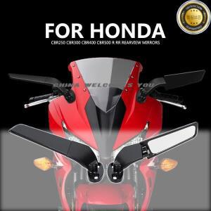 혼다 CBR250 R 수정된 오토바이 2PCS 백미러 윈드 윙 조정 가능한 회전 사이드
