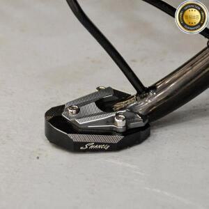 Rock 250 Napoleon 확장 킥스탠드 넓어진 베이스가 있는 미끄럼 방지 사이드 지지대 범용 맞춤형 오토바이