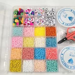 DIY 비즈 만들기 세트 목걸이 비즈 팔찌 만들기 수공예 재료