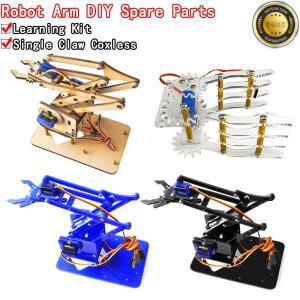SG90 4 DOF Arduino UNO Maker 학습 DIY 키트 RC 로봇 암용 분해 아크릴 기계식 조작기 클로