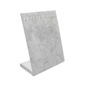 벨벳 악세사리 거치대 목걸이 12구 그레이