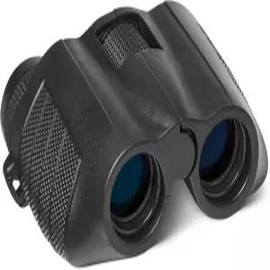 아마존 베이직 7x25 컴팩트 쌍안경 FMC 광학 여행 및 야외용 경량 휴대용 디자인 블랙 1팩