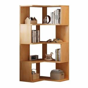 자취방 코너 책장 공간활용 조립형 4단 틈새수납장 소형 활용 작업대 상품 조립식