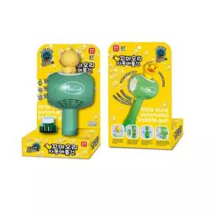 꼬마오리 자동 버블건 회전 회오리 비눗방울총 장난감 리필액 건전지 포함