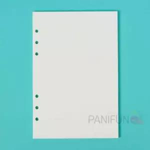 6공 무지 다이어리속지 135매 A5 바인더노트리필 A6다이어리리필 리필노트 A6다이어리내지 수첩다이어리속