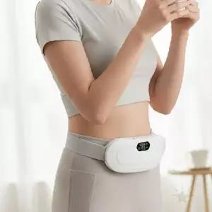 복부 온열 진동 마사지 기기 무선 충전식 휴대용 허리 배 찜질 안마기 가정용