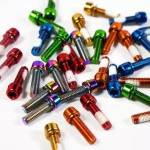 호환  6pcs 자전거 스템 나사 M5 18mm 산악 도로 자전거 픽시용 스틸 핸들 바 클램프 볼트 사이클링 수리