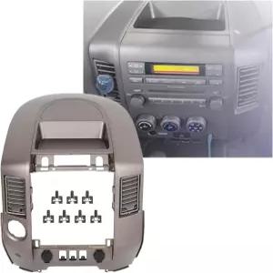 2004년 2005년 Titan XE SE Armada 교체용 ECOTRIC 계기판 뚜껑 마감 베젤 호환 센터 스피커 미포함 회색