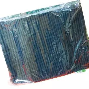 스트로우 일자형 검정 7mmx21cm 10개 일회용