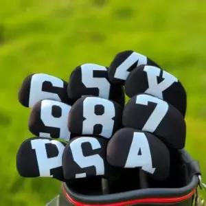 헤드커버 골프채 아이언커버 웨지 헤드 보호 소프트 커버 10P