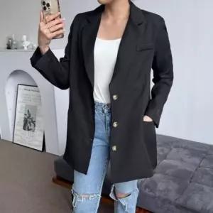 심플 롱자켓프리미엄 걸스 봄자켓 W 상의자켓 클래식룩 데일리룩 재킷 정장 여성자켓 가을자켓