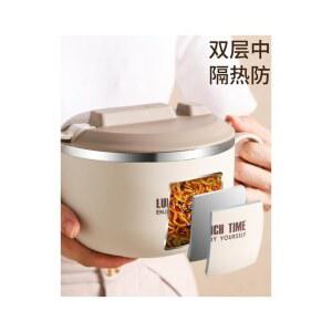 304 스텐 라면그릇 기숙사 학생 덮개 밥그릇 가정용 라면 하이비주얼 손잡이 라면컵