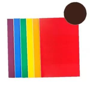 (현진) 단면칼라보드롱/우드락 미니 MCB-29 진밤색/290x440mm 갑(5개입)