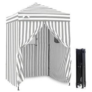 이글 피크 플렉스 울트라 컴팩트 팝업 캐노피 휴대용 프라이버 수영장용 탈의실 쉘터 5X5