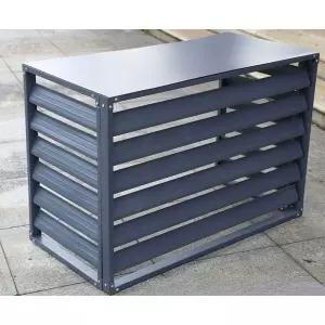 철제 에어컨실외기 커버 100x70x50 회색 야외 보호 햇빛가리개 뚜껑