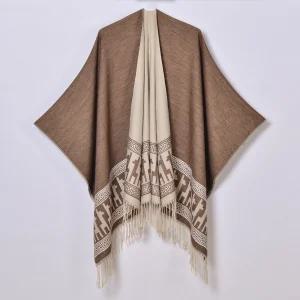 여자망토 사계절 레터링 수술 자카드 코트 가디건 케이프 빈티지 도트 심쿵희망