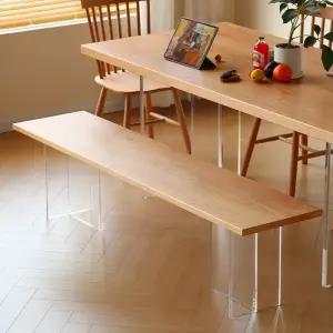 원목 긴의자 미니멀 원목 식탁의자 2인용 3인용 벤치