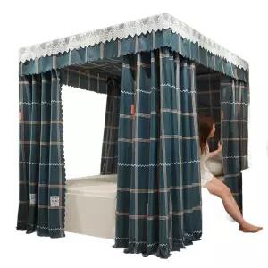 사각 난방텐트 방한텐트 텐트 보온 침대 그린 암막 싱글퀸 수면