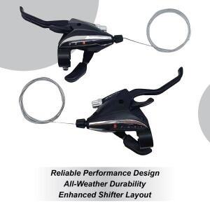 사이클링 기어 시프터 3x9 속도 레버 1쌍 산악 자전거 시프트 로드 폴딩 트레일 라이딩 피트니스 트레이닝